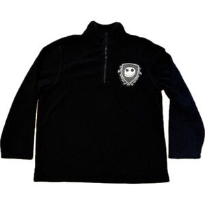 Disney Store Nightmare Before Christmas Jack Skellington Fleece Quarter Zip L